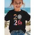 thumbnail image 1 of 2026 World Cup Football Themed Graphic T-shirts for Kids,Boys and Girls Short Sleeve Crew Neck.Ideal Gift for Birthday,Size 3Year-13Year, 1 of 7