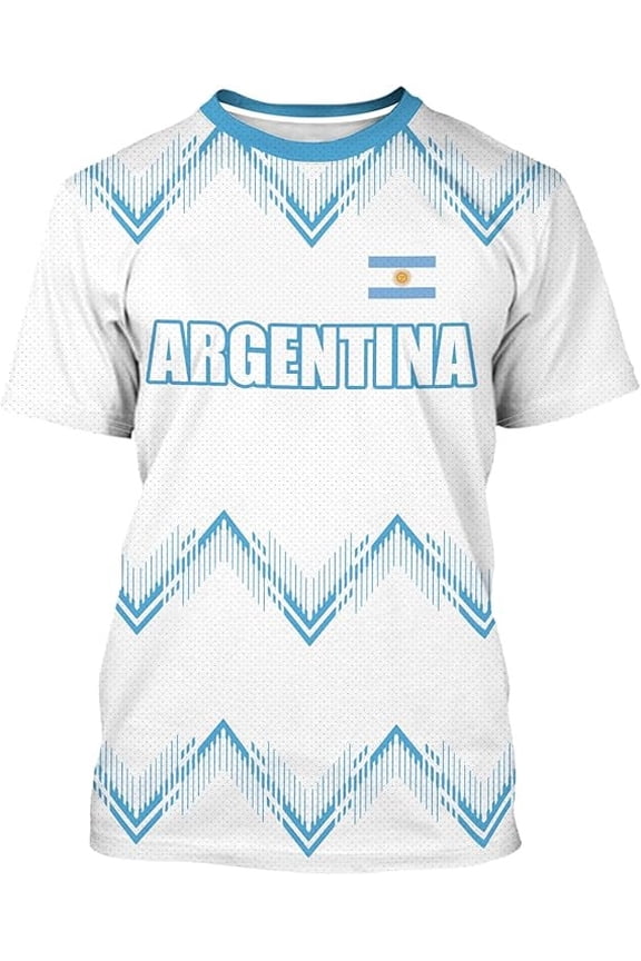 2026 World Cup Men's Short-Sleeve T-Shirt with Digital Print Elements, Quick-Dry T-Shirt