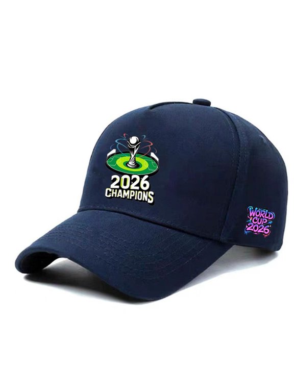 2026 World Cup Peripheral Baseball Cap, Fashionable Men's All-match Sun Visor Small Hat,Black