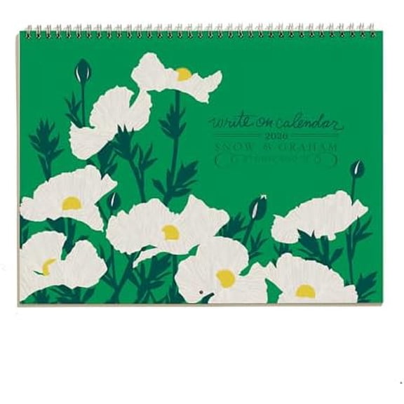 2026 Write-On Grid Style Calendar$$Office