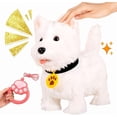 thumbnail image 1 of 2026 Wuffy Robot Dog Lifelike Toy Dog, Interactive Robot with Touch Sensing Voice Mimic Licking Motion Leash Remote Soft Fur for Kids Battery Powered, 1 of 8