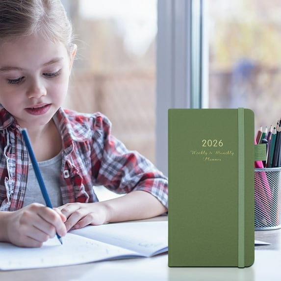 2026 Year Diary Planner - Elastic Band Closure, Durable Binding, Versatile Planning Notebook for Goals & Notes, Stylish & Functional Daily Organizer