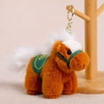 thumbnail image 1 of 2026 Year of The Horse Chinese New Year Ornaments,Cute Horse Plush Mascot Figurine Home Decor Gifts Indoor Outdoor Hanging Ornament for Car,Bag,Holiday(Brown), 1 of 9