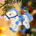 thumbnail image 1 of 2026 Year of The Horse Chinese New Year Ornaments Cute House Plush Mascot Figurine Home Decor Gifts Indoor Outdoor Hanging Ornament for Keys, Backpacks, Gifts & Collectibles(White), 1 of 8