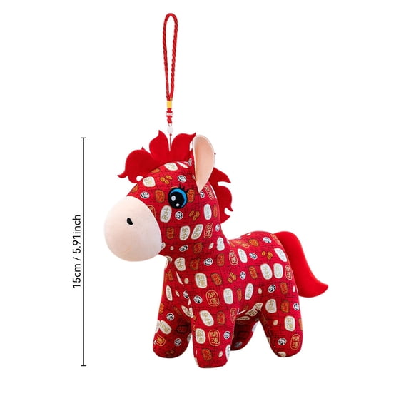2026 Year of the Horse Hanging Ornaments, Chinese Lunar New Year Spring Festival Blessing Pendants, Auspicious Souvenir Decor for Home Office and Holiday Celebration