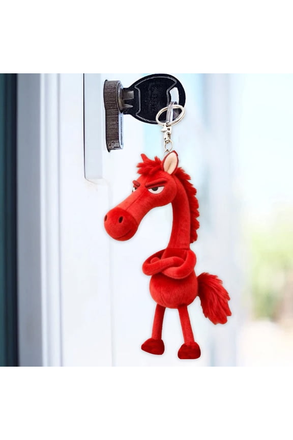 2026 Year of the Horse Hanging Pendant Bag Charm Ornament, Soft Plush Doll Decoration for Lunar New Year, Spring Festival Party Favors, Home Door Wall Decor, Good Luck Gift