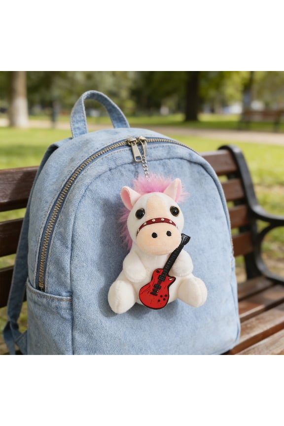 2026 Year of Horse Keychain,Plush Horse Bag Charm,Cute Horse Keychain,Soft Horse Mascot,Zodiac Horse Keyring,Holiday Gift Horse,Lucky Horse Ornament,Backpack Charm,Horse Plush Keychain