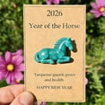 thumbnail image 1 of 2026 Year of The Horse Lucky Crystal Figurine - Clear Purple & Amethyst Horse Statue, Symbol of Strength & New Beginnings, Desk Shelf Decor, Meditation Gift with Card for Family Friends, 1 of 4