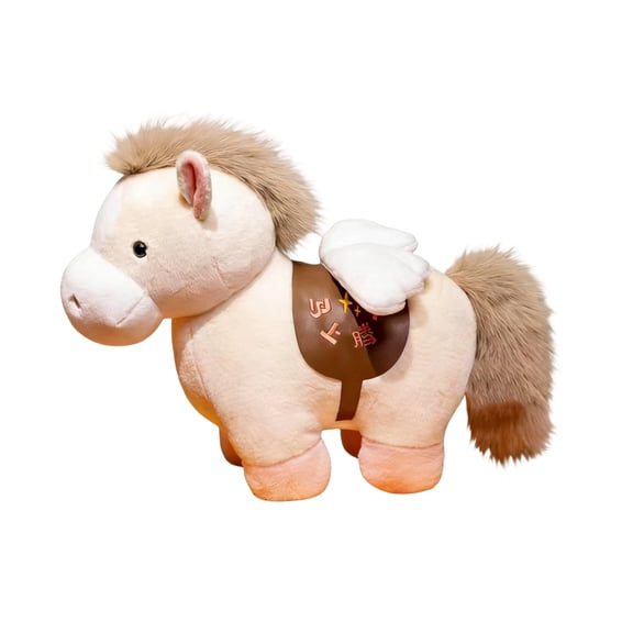 2026 Year of The Horse Stuffed Animals with Mascot Design Mascot Plush Chinese New Year Plush Horse Mascot Doll Toys Chinese Zodiac Decor for Spring Festival Lunar New Years Gifts