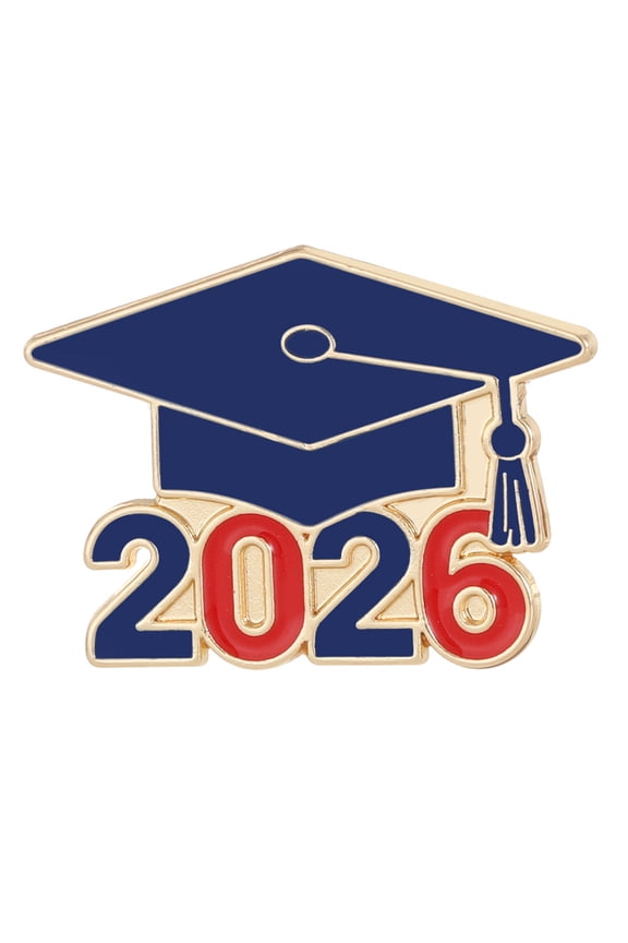 2026 Year Themed Enameled Brooch Safety Badge Pin Symbolizing Knowledge And Success For Graduation Ceremony