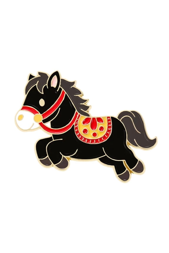 2026 Year of Horse Brooch Accessory Contemporary Badge Pin For Casual Outfits Parties Work Event