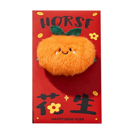 2026 Year of The Tiger Plush Red Envelopes Festive 3D Lunar New Year Gift Packaging