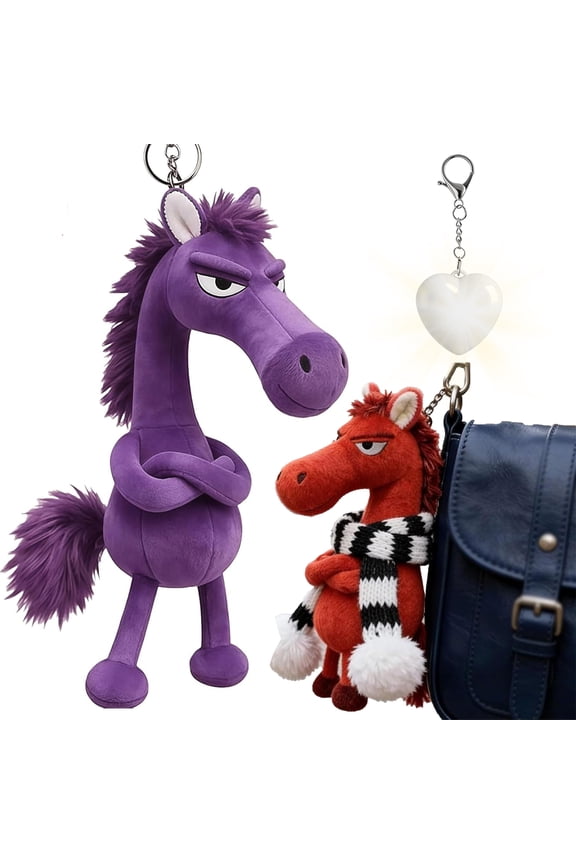 2026 Year of the Horse Lucky Mascot Keychain – New Year Good Luck Gift & Ornament, Symbol of Courage, Strength & Balance for Holiday Gifting