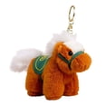 thumbnail image 1 of 2026 Year of the Horses Cloud Plush Keychain - Cute War-Horses Charm for Bags Cars Lunar New Year, 1 of 6