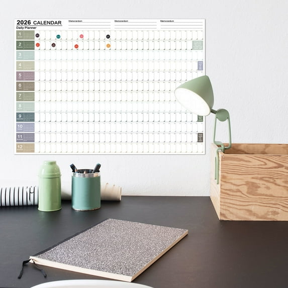 2026 Yearly Planner Schedule Calendar Full Year Calendar One Page, 29.2 ...