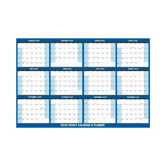 2026 Yearly Wall Calendar - annual calendar 2026, 2026 Yearly Wall Calendar&Planner with Thick Paper, January 2026 - December 2026, X Large, 2026 Yearly Planner (2026 Yearly Wall Calendar ) 34" x 24"