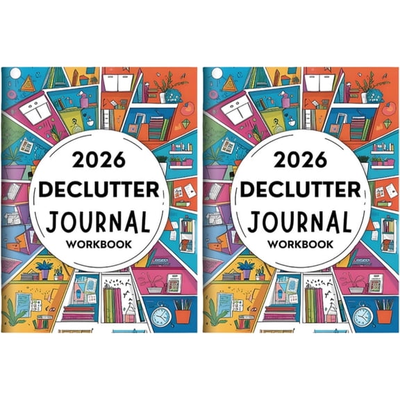 2026 declutter journal workbook, Family Organizing & Personal Planning Diary, 60 Page Guided Organization Planner For Home, Ideal Gift for Organization Lovers (B)