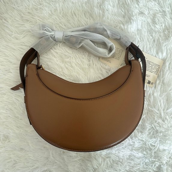 2026 fashionable women's shoulder bag, crescent bag, niche design zipper shoulder crossbody bag