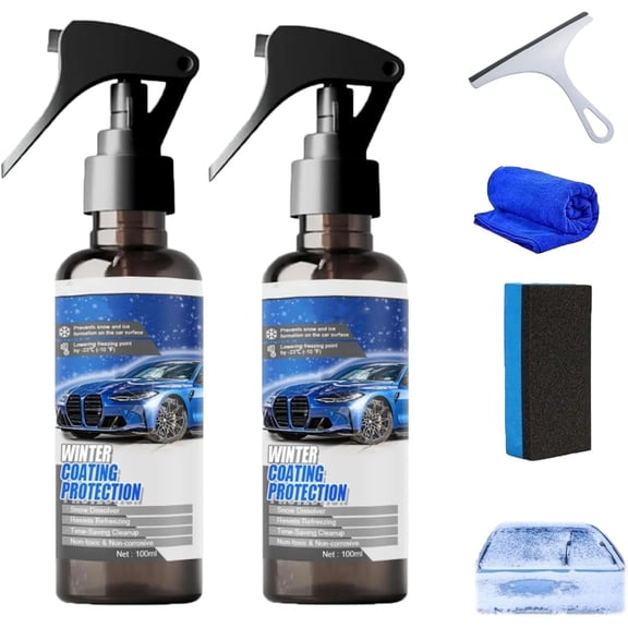 2026 new Car Windshield Snow Melting Coating Spray, Deicer Spray for Car Windshield, Windshield Deicer Spray, Quickly Snow Melting, Winter Car Essentials,for All Cars