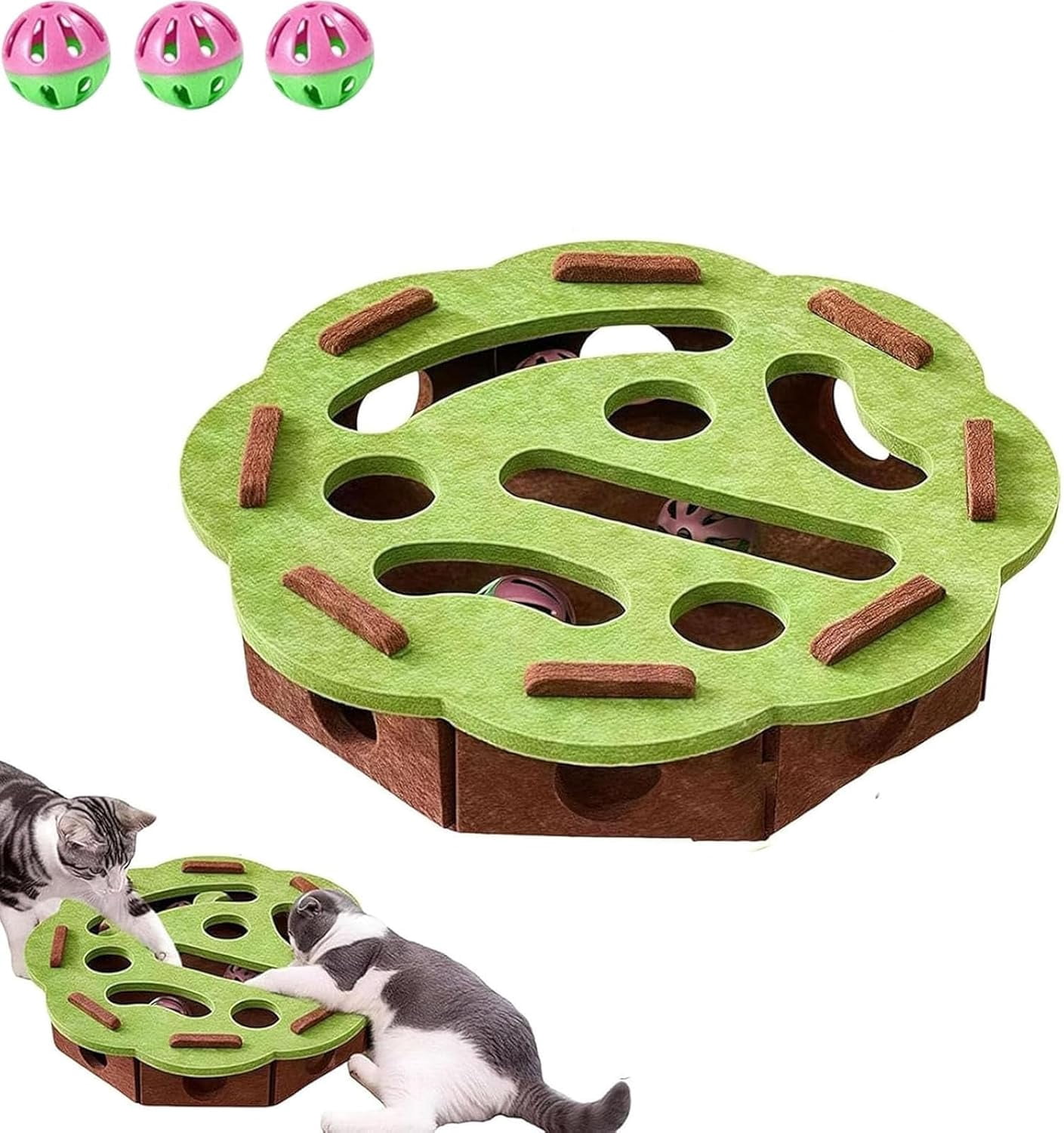 2026 new Cat Nail File Enrichment Box,Felt Maze Toy with Nail File ...