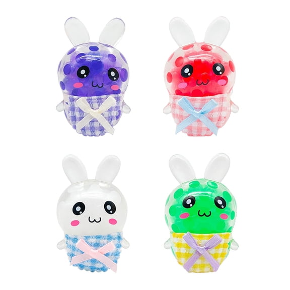 2026 new Easter Basket Stuffers, Fidget Squishy toys, Sensory Fidget toys, 2 in Height, Bunny Shape, Easter Classroom Favors, Mixed tones, 1 Set