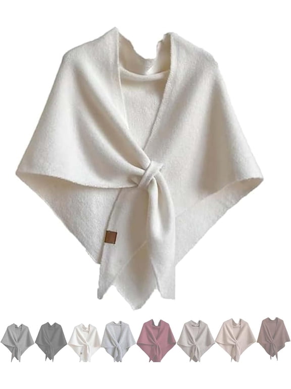 2026 new Knitted Pashmina Shawl Wrap for Women,Loop Closure Casual Versatile, Soft Comfortable
