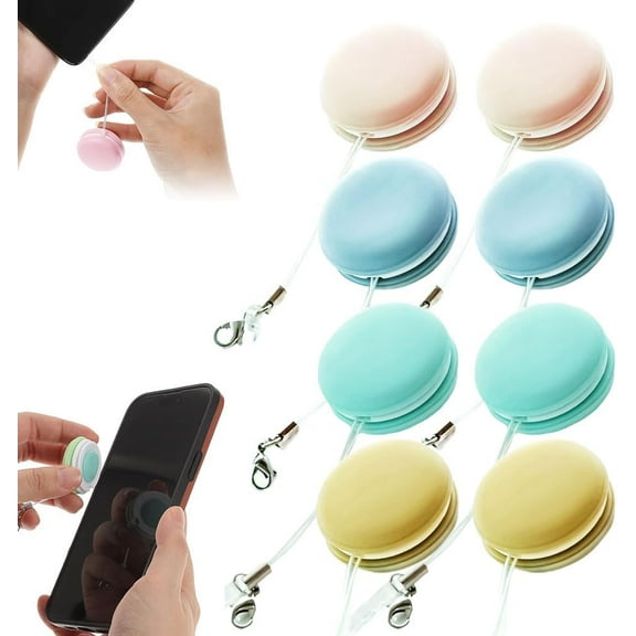 2026 new Macaron Phone Screen Cleaner, Upgrade Mobile Phone Screen Cleaning Wipe, Cellphone-Screen and Eyeglass Brush Cleaner for MobilePhone Computer-Screen (8 PCS)
