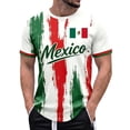 thumbnail image 1 of 2026 new Mexico Soccer Jersey Men Shirts Short Sleeve Casual Crewneck Pullover Summer Tops Soccer Shirt for Men Indoor Outdoor Activities Daily Wear, 1 of 5