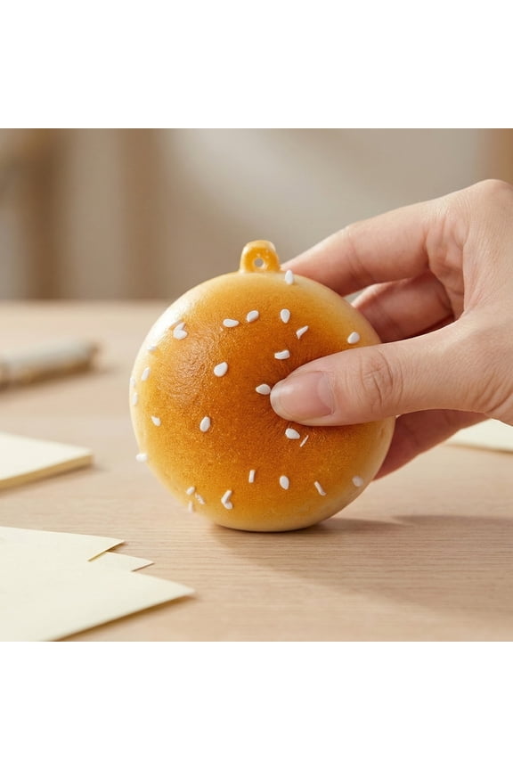 2026 new Squishy Slow Rising, Stress Relief toy, 3 in Pu Material, Sensory Squishy toys, Fidget Keychain, Everyday Carry, Golden Gradient, 1 Pc