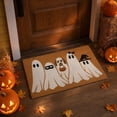 thumbnail image 1 of 2026 new Summerween Ghost & Trick-or-Treat Dog Coir Doormat, Cute Spooky Halloween Family Front Porch Rug, Non-Slip Large Seasonal Entryway Mat for Summerween & Fall, 35.4" x 23.6", 1 of 6