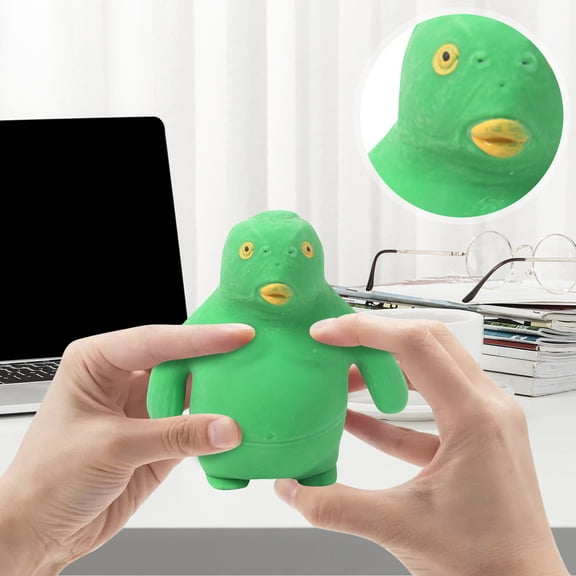 2026 new office desk decor, Sensory Squeeze toy, 4 in, Green, Fidget toys Squishy, desk decorations for Women office, Stress Relief Gifts, 1 Pc