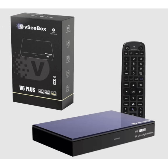 2026 vSeeBox V6 Plus Model Android 14.0 | 4GB+64GB | Voice Remote Amlogic 905Y5