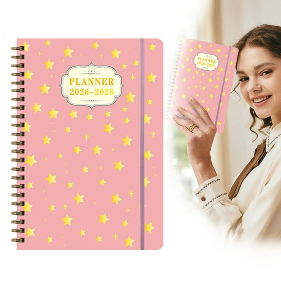 20262028 3 Year Refillable Planner: Weekly Monthly & Annual Layouts For Productivity