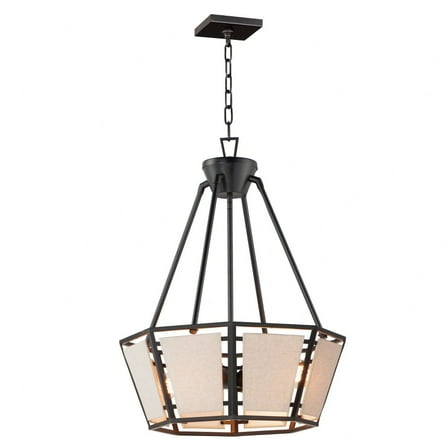 Maxim Montauk 4-Light Chandelier - Black - 20265CVBK