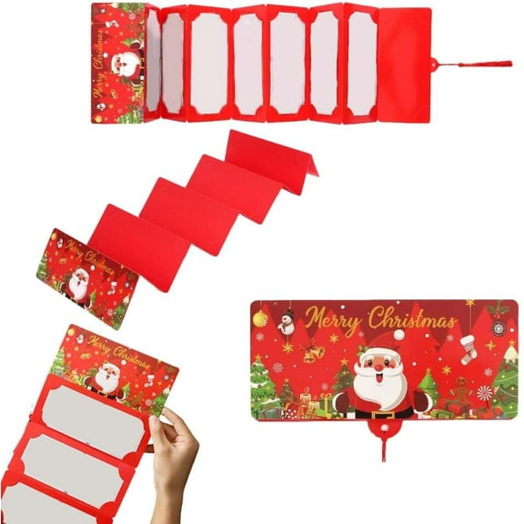 2026New Christmas Cash Gift Wrap Envelope, 10 Slots Christmas Money Holders for Cash, Cashs Gift Card Holders Xmas Christma Gift For Men Women Girls Boys, Surprise Money Envelopes