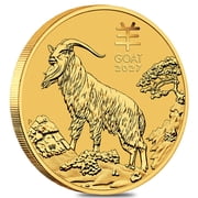 2027 1/20 oz Gold Lunar Goat BU Australian Perth Mint