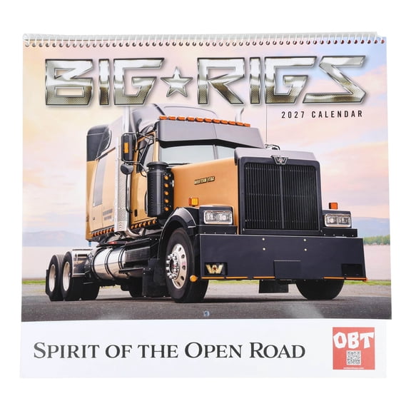 2027 13-Month Big Rigs Full-Size Wall Calendar, LC-1855