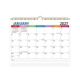thumbnail image 1 of 2027 18‑Month Spiral Wall Calendar, English Daily‑Planner Calendar, Floral Leaf Pattern Wall‑Hanging Organizer For Home Office School Decor, 1 of 7