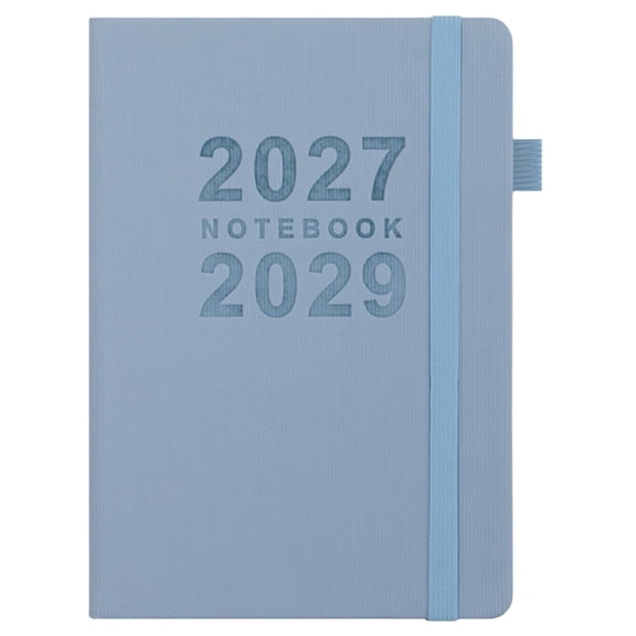 2027-2029 Three Year Planner Notebook, Thick Ink-Proof Weekly Monthly Annual Schedule Organizer, Portable English Time Management Journal for School Business Daily Use