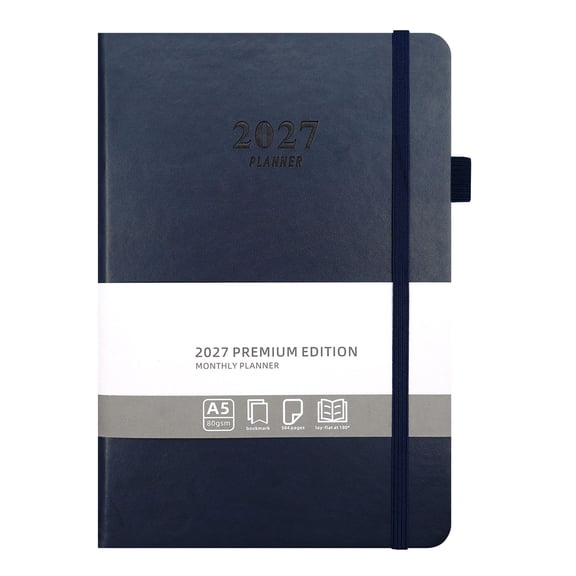 2027 A5 Daily Planner, Leather Cover Notebook for Work School And Personal Organization Under $5 Kilougeis