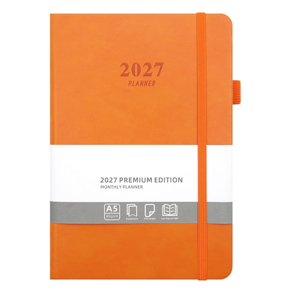 2027 A5 Daily Planner, Leather Cover Notebook for Work School And Personal Organization Under $5 Kilougeis