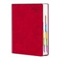 thumbnail image 1 of 2027 A5 Daily Planner Notebook, Faux Leather Hardcover Calendar Organizer, Date‑Marked One Page Per Day Journal, Portable Scheduler for Work Study Daily Goal Planning, 1 of 7