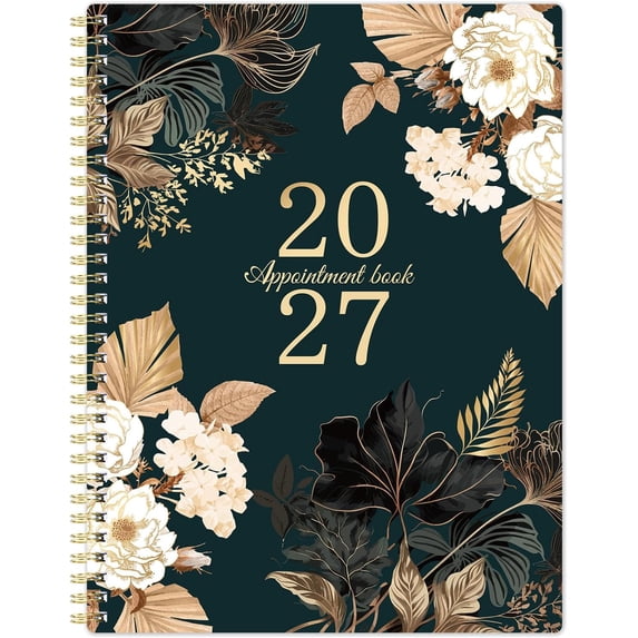 Paper Appointment Book 2027 Appointment Book - 2027 Daily Hourly Planner, Jan. 2027 - Dec ...