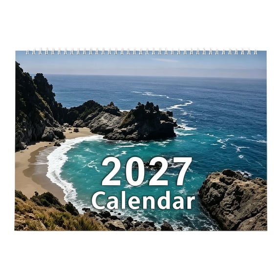 2027 Calendar - 2027 Wall Calendar, 8.6”x11”,JAN 2027 - DEC 2027, 12 Months Calendar with Memo Pages, Twin-Wire Binding, Holidays, To-do & Notes, Different Themes, Desk Calendar 2027 for Desk or Wall