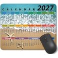 2027 Calendar Mouse Pad with Stitched Edges, Non-Slip Rubber Gaming ...