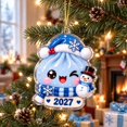thumbnail image 1 of 2027 Christmas Bao Bun Hanging Ornament Christmas Decor , 2d Flat Christmas Tree Decorations, Multiple Designs Christmas Dumplings for Xmas Tree, Window, Door, 1 of 7