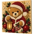 thumbnail image 1 of 2027 Christmas DIY Pearl Diamond Art Kit with Frame (Christmas Bear) | 3D Textured Gem Art Diamond Painting Craft 20x20cm, Perfect Elegant Handmade Gift for Women, Home Decor Gift for Beginners, 1 of 10