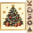 thumbnail image 1 of 2027 DIY Christmas Pearl Diamond Painting Art Kit with Frame, 3D Pearl Art Craft Kits for Adults Beginner, Holiday Gemstone Diamond Dots Beads for Home Wall Decor, Stress Relieving, 1 of 8