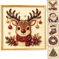 thumbnail image 1 of 2027 DIY Christmas Pearl Diamond Painting Art Kit with Frame, 3D Pearl Art Craft Kits for Adults Beginner, Holiday Gemstone Diamond Dots Beads for Home Wall Decor, Stress Relieving, 1 of 8