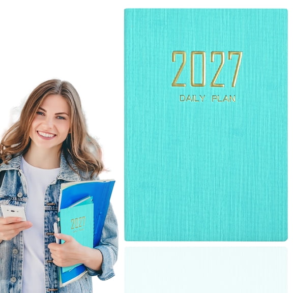 2027 Daily A5 Planner, Passion, 1 Count, 2027 Daily Appointment Book, Hardcover Weekly Monthly Planner with Calendar for Home Office Personal Organization